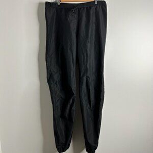 Patagonia Pants Mens M Thermal Black Ripstop Windbreaker Elastic Drawcord